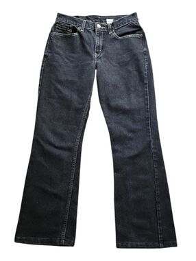 Levi's SZ 8S Stone Washed Black Boot-Cut Low-Rise Jeans